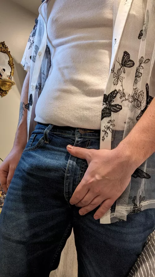 Love the feeling of denim on my dick (25)