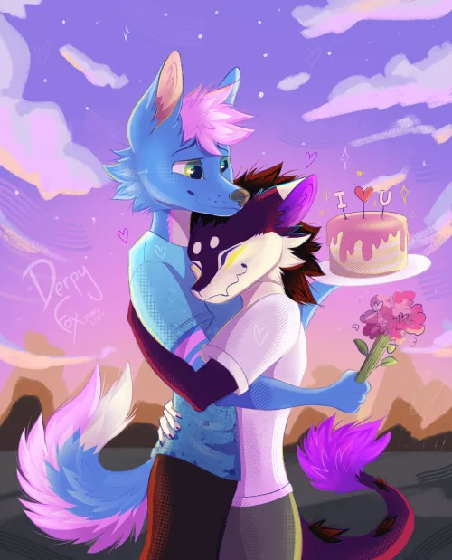 Me and my boyfriend <3 (DerpyFox)