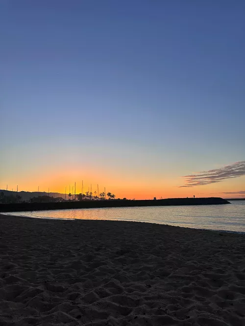 My favorite beach with the most beautiful sunset 