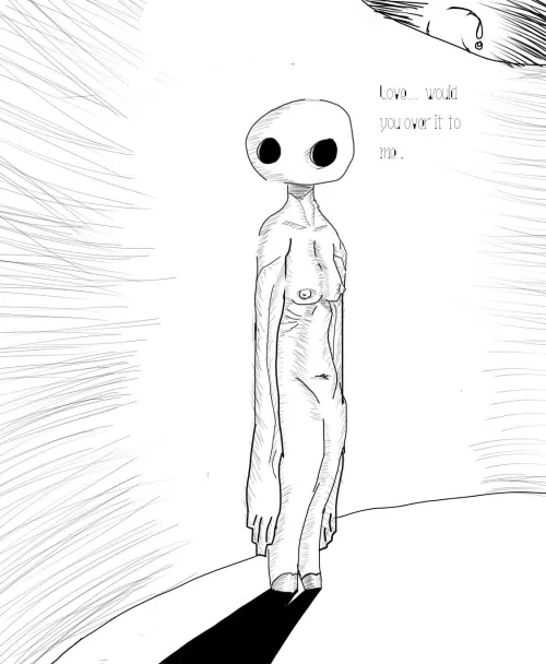 My very own monster girl drawing she’s a wondering..um…uhh.. Anyways her name is Hote.