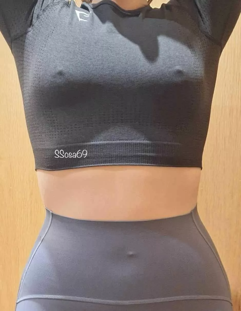 No bra for the gym