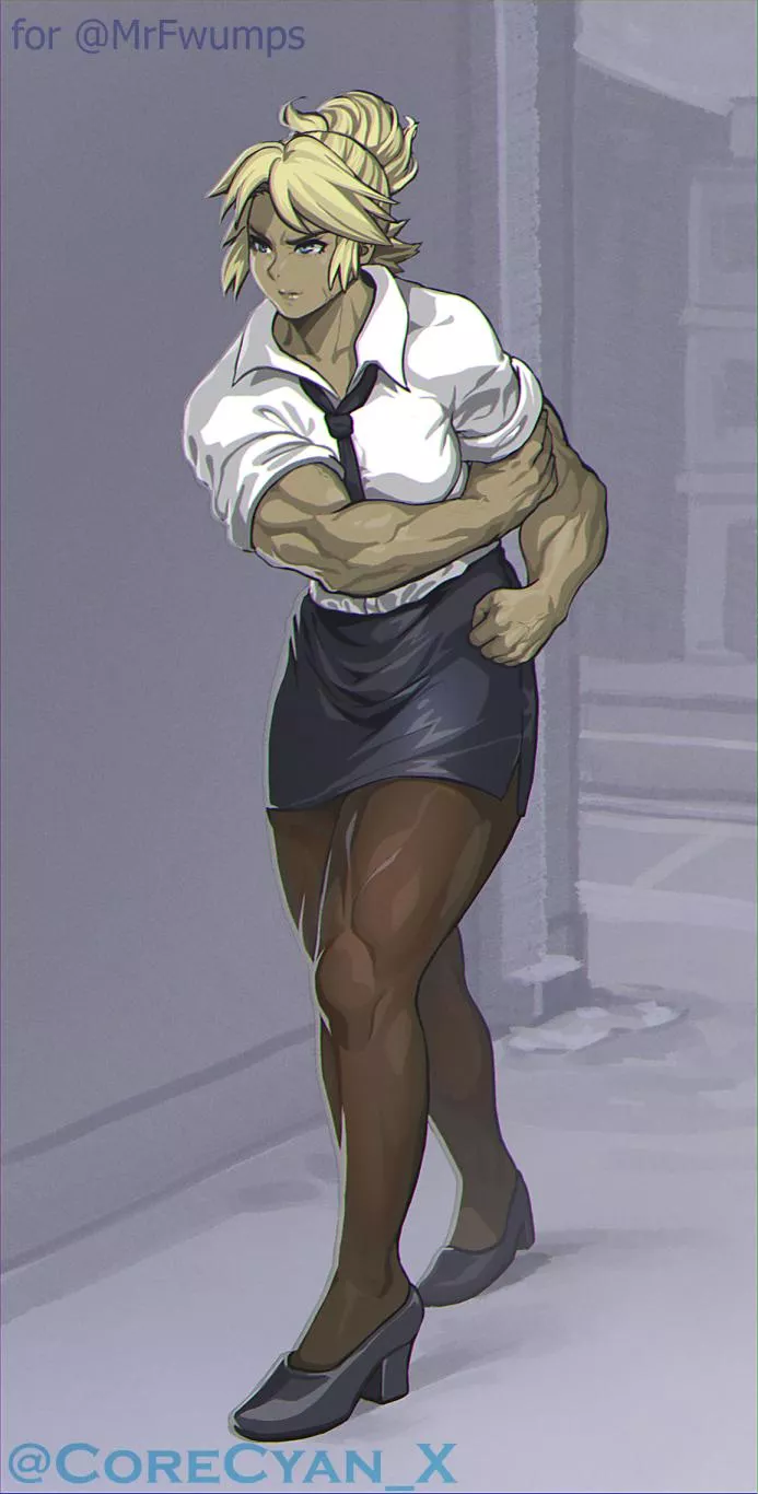 Office Lady [@CoreCyan_X]