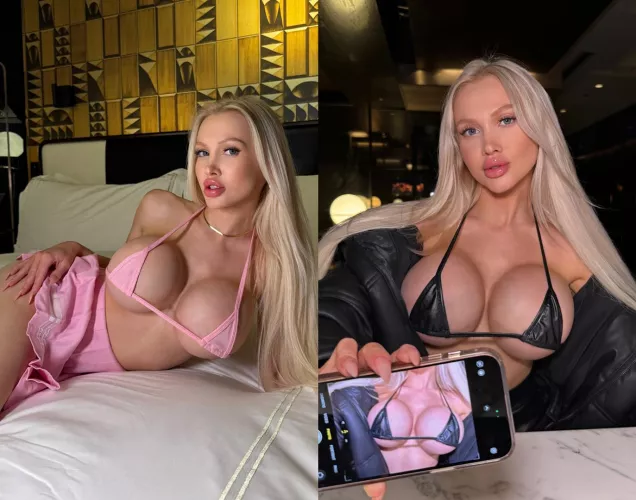 Pink or black micro bikini?