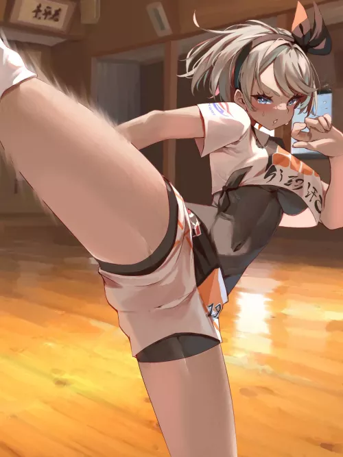 POV: Getting roundhouse kicked by Bea (Art by Momdy) [Pokémon]