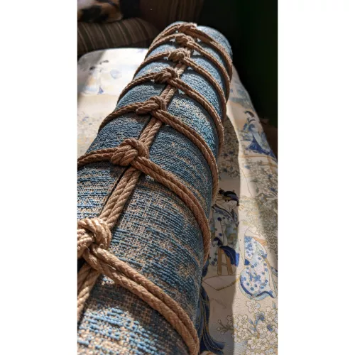 Practicing on a yoga mat