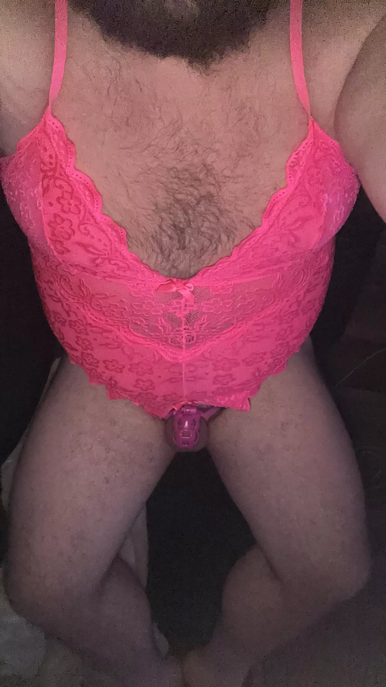 She makes me wear open crotch so my cage stays exposed