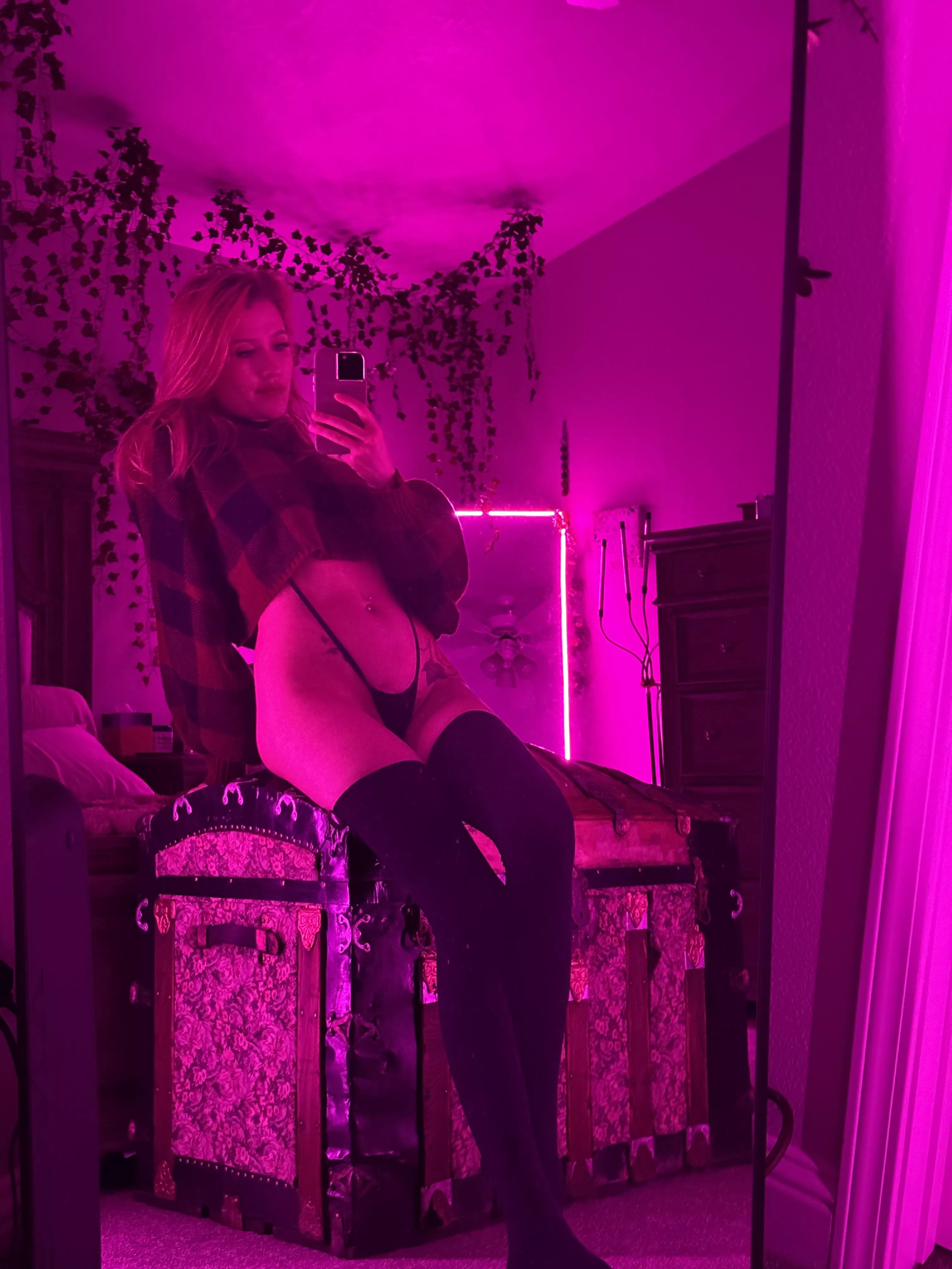 When did you start liking thigh highs? 