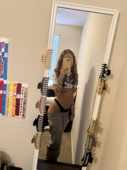 When i get back from school, i love stripping down