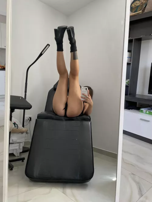 Which would you lick first, my boots or pussy?