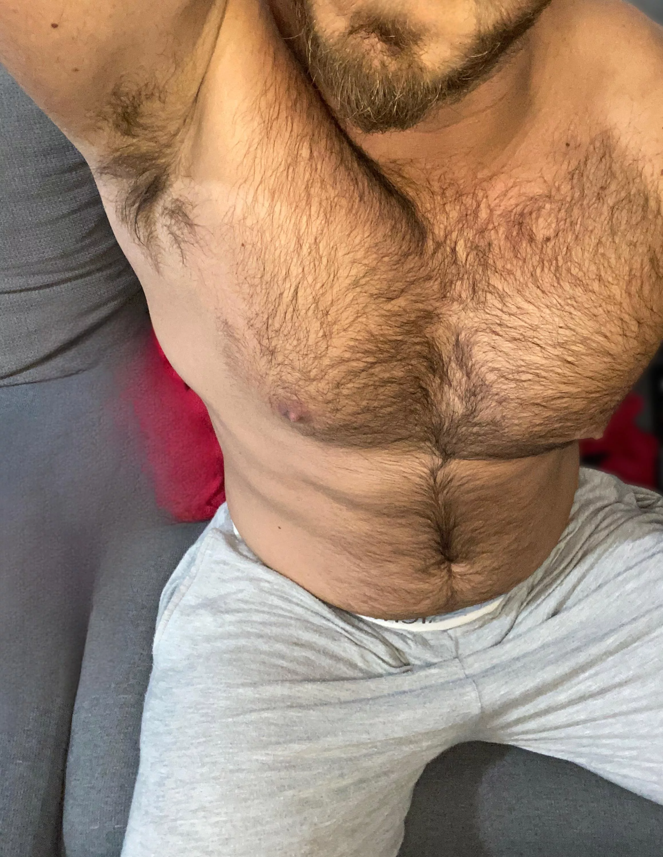 Will you lick my pits while I jerk off?