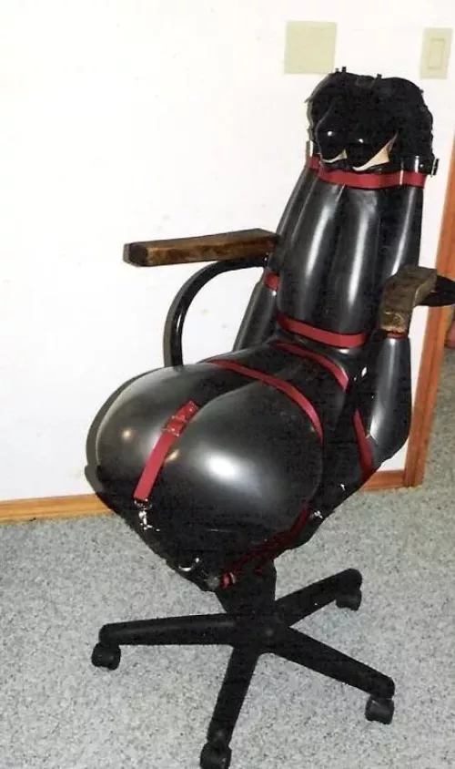 Accepting your place as a rubber chair is a beautiful thing 