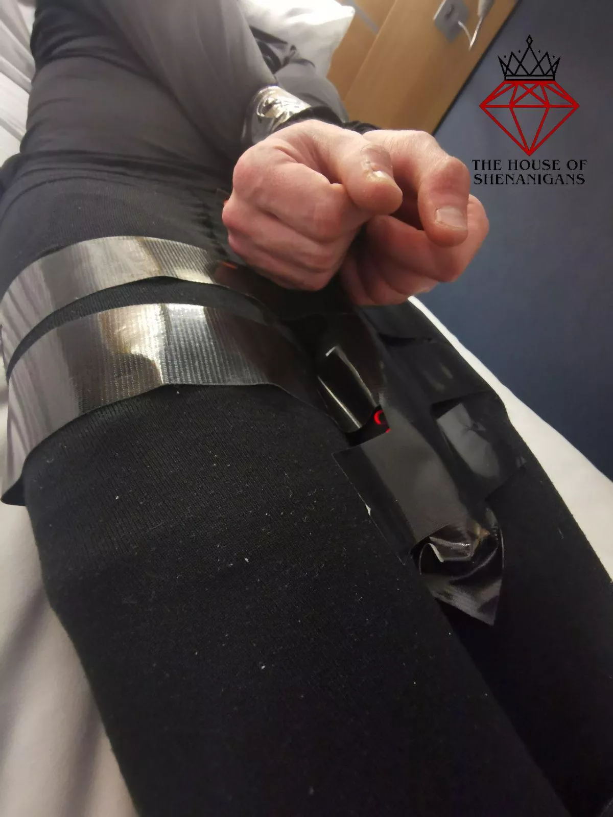 All tied up and nowhere to go u/submissive-siren and I love adding some vibration 😈