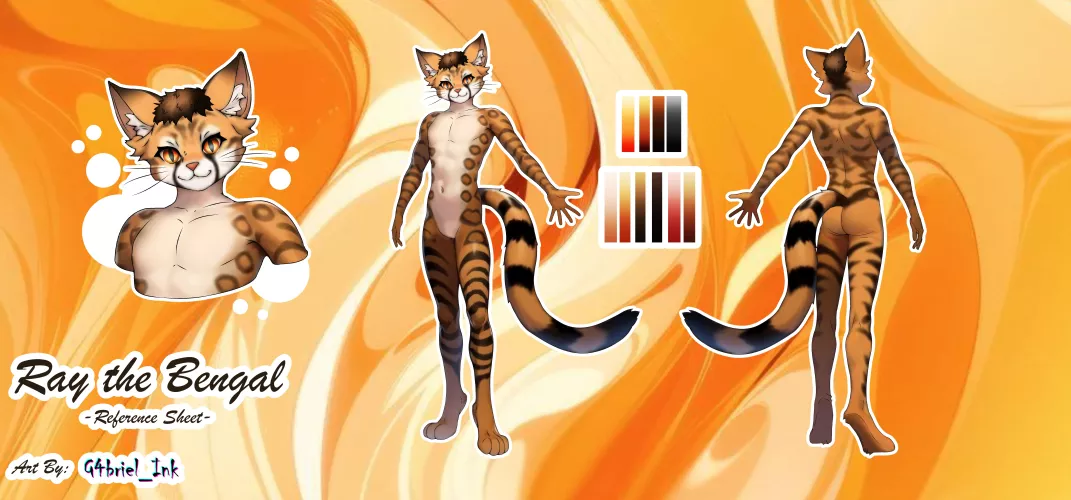 Bengal Cat i desing for a custommer recently :3 if youre interested on see more of my art on comments are more info nwn (art by me)