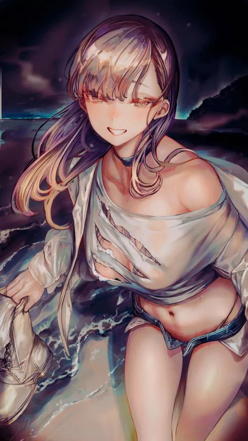 Boots Off on the Beach 