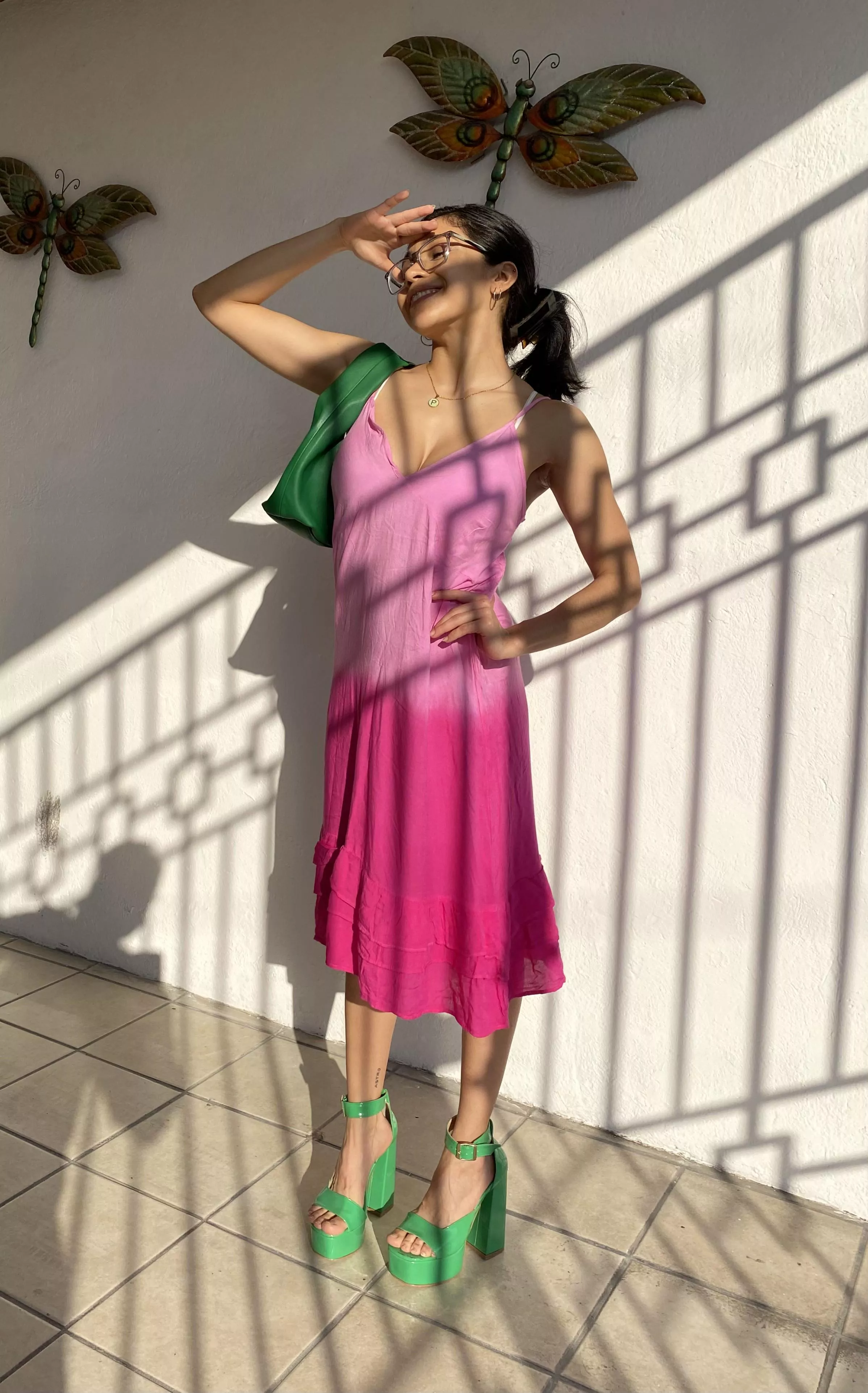 Does my heels match with my outfit?