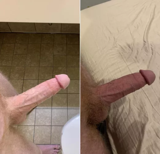 In the bathroom or the bedroom?