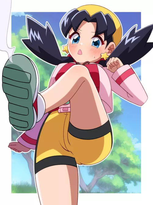 Kris is ready to kick some butt