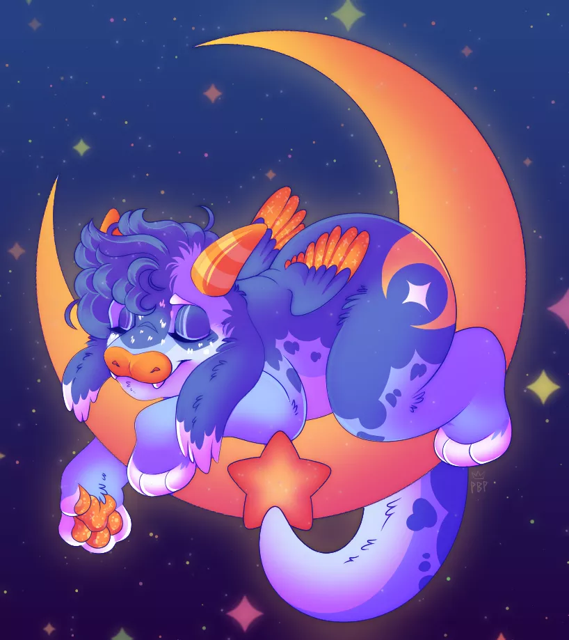 Moonlight dreaming (art by me!)
