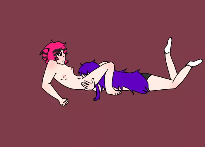 my emo natsuki getting head