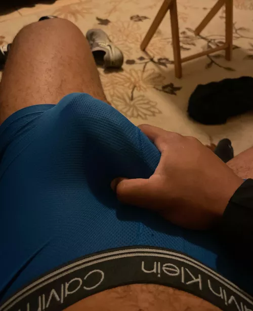 My morning wood always wakes me up