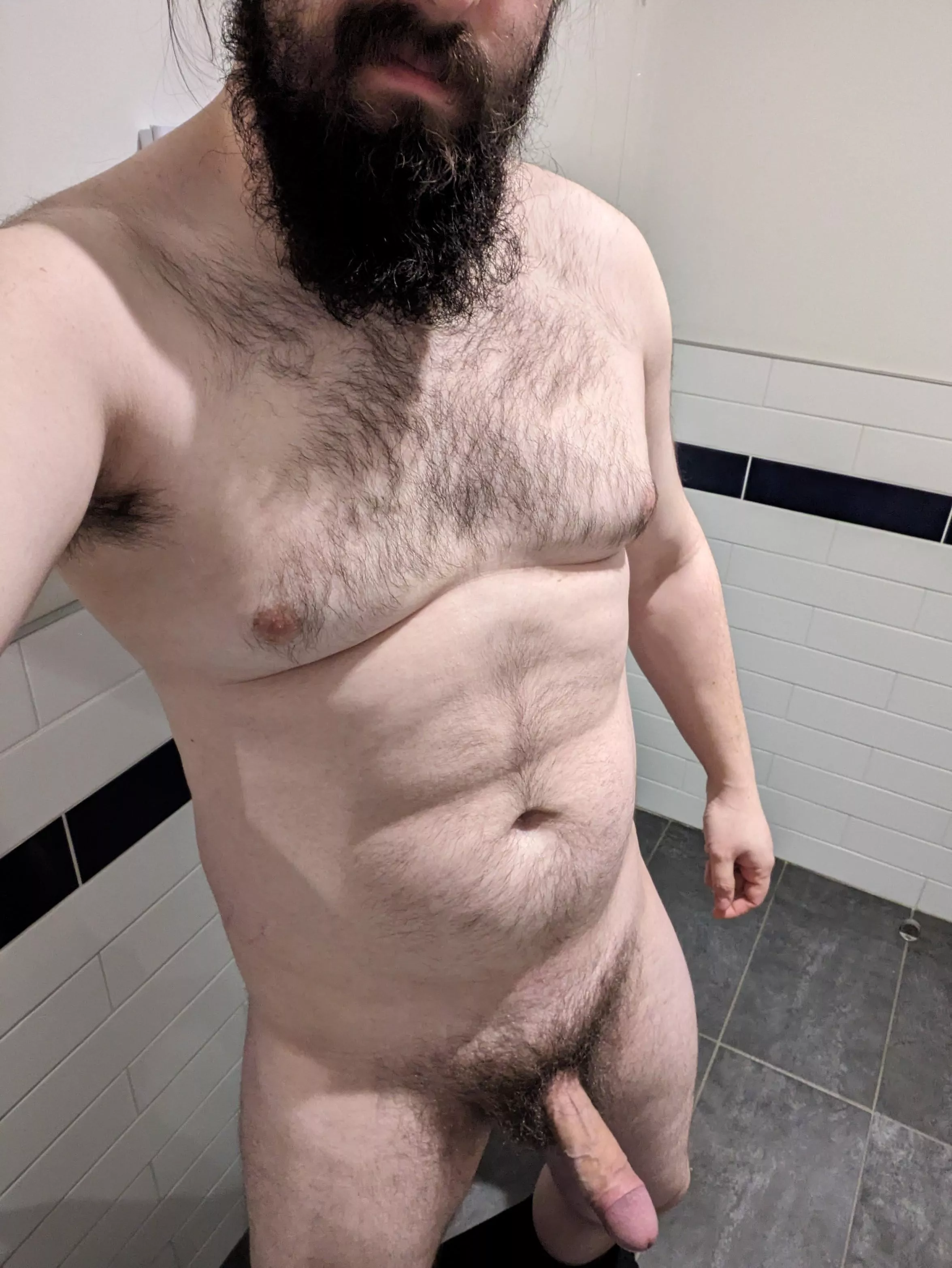 Naked morning at work