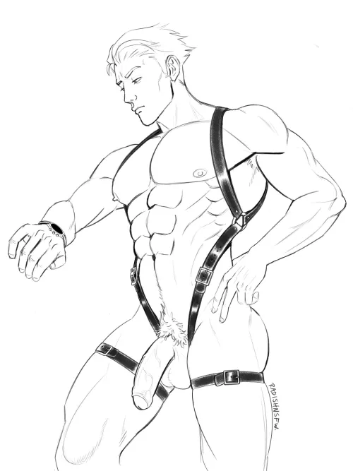 Nanami is late for work (art by me)