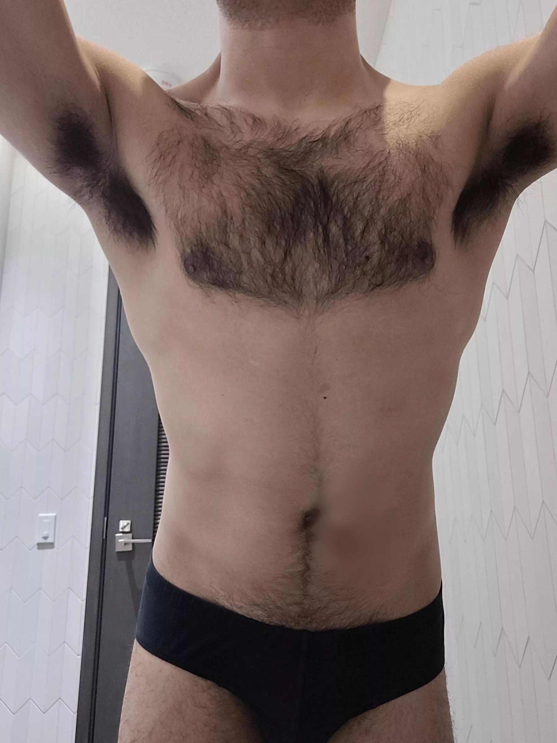 Not sure if my chest is going to keep getting hairy??? 😅