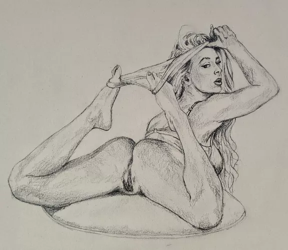 Nude on Sand Grain Paper by Jimmy