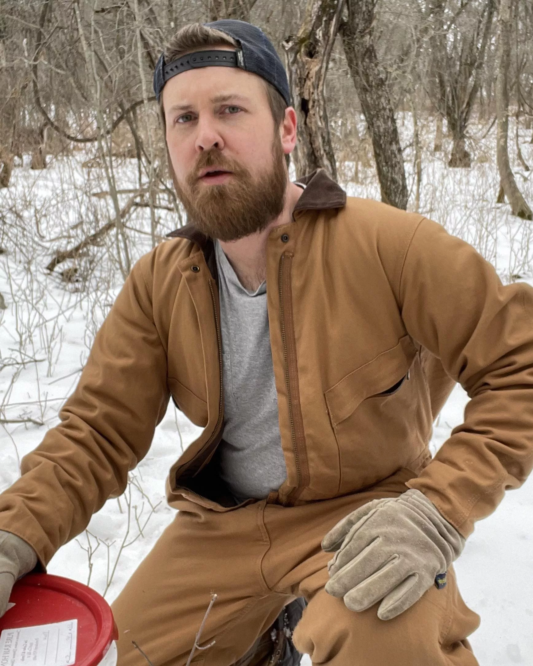 Out checking the maple taps π Out checking the maple taps π