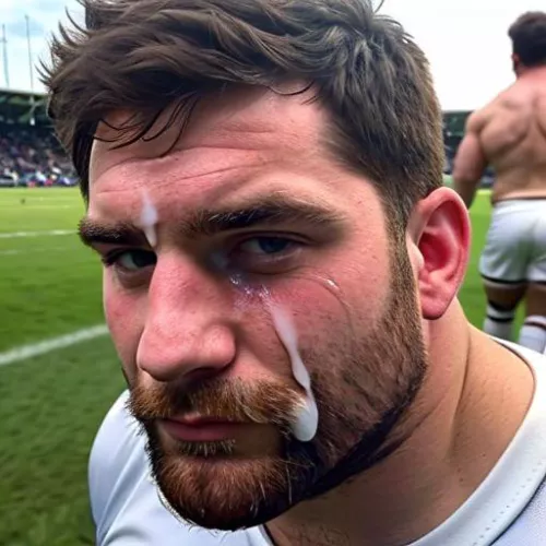 Painted by a teammate on the field 