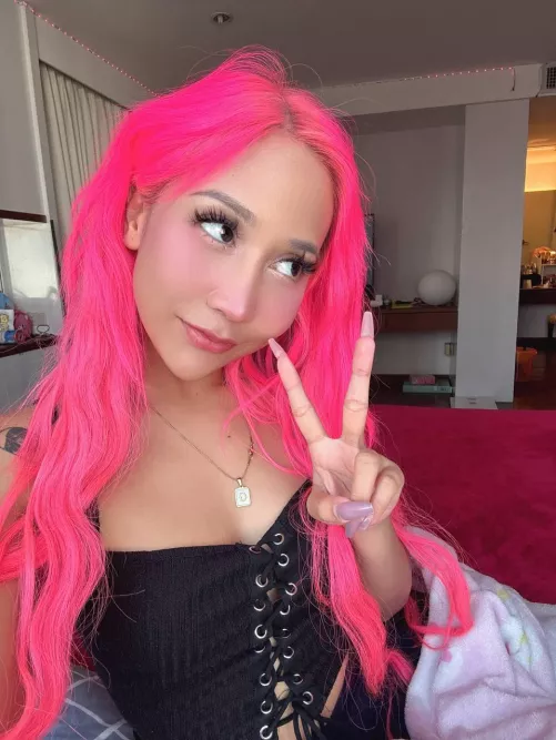 pink hair is a best color