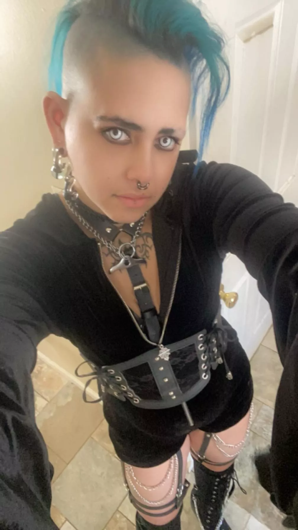 Something strikes you about the innkeeper's eyes strikes you