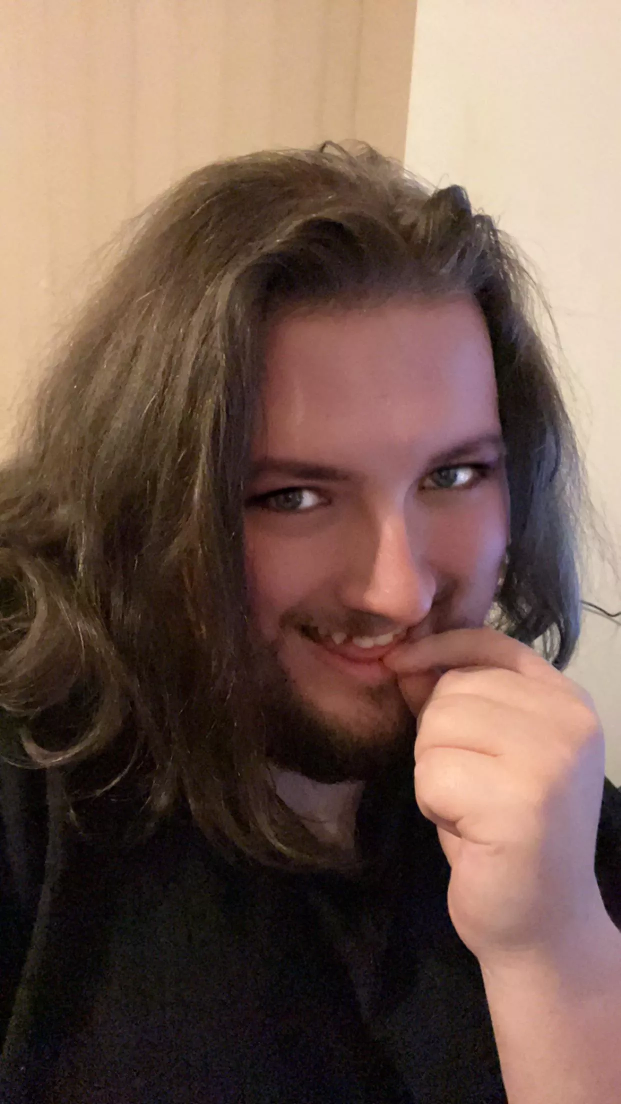 Stroke my hair and call me a good girl as you fuck my throat?