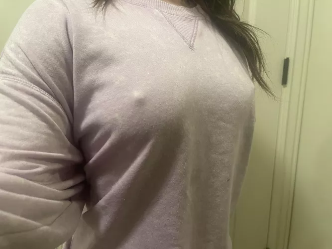 They’re even poking through in my sweatshirt!!