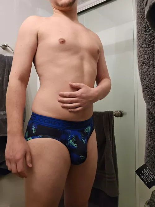 Trying on some new briefs 