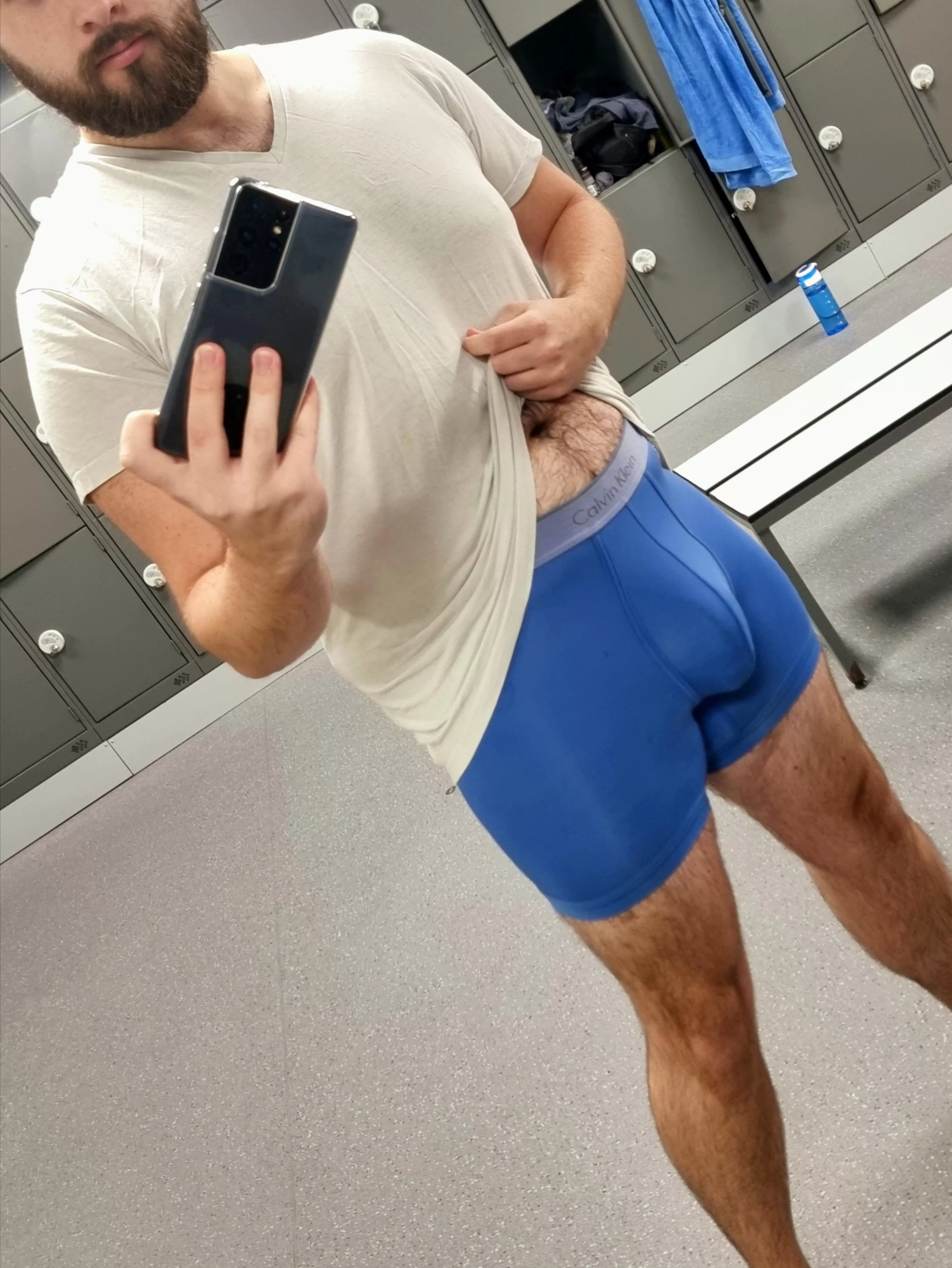 When the hot guy at the gym forgot his underwear, you know I had to try them on!
