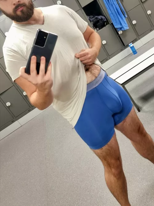 When the hot guy at the gym forgot his underwear, you know I had to try them on!