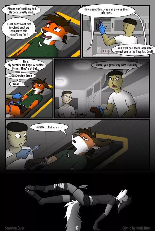[X] Page 17 of my comic “Starting over”. Link in comments