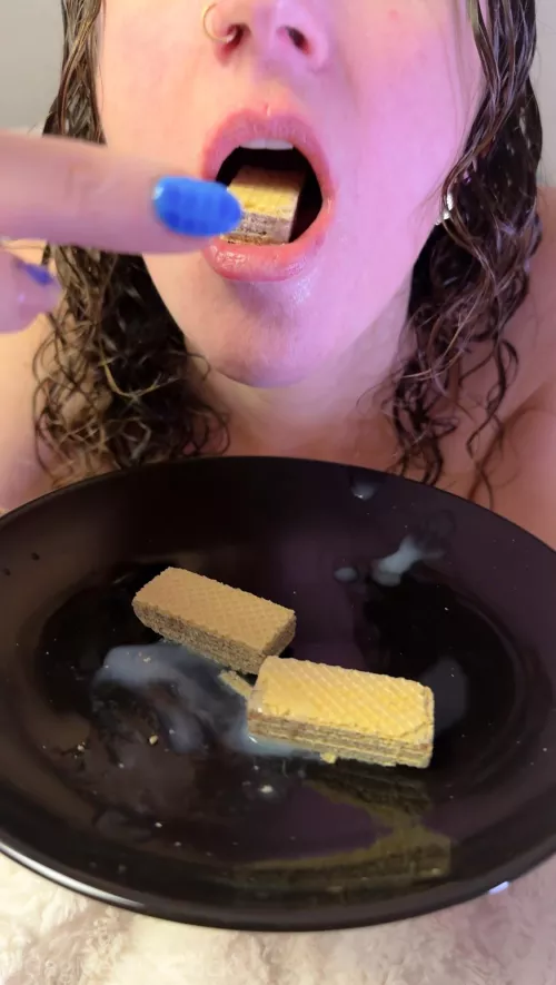 You got cum in my wafers