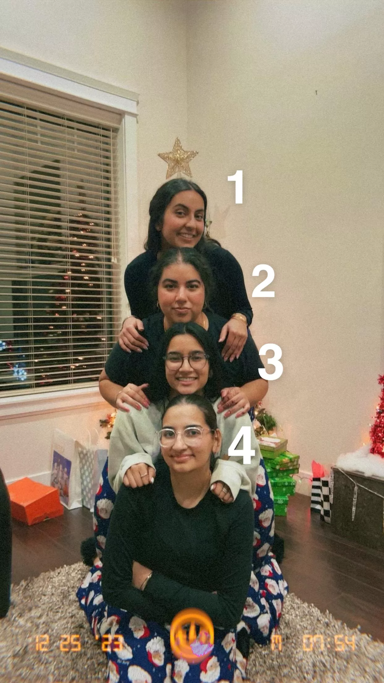 You wake up on Christmas morning, whose face is getting destroyed and a white Christmas at the end? [4]