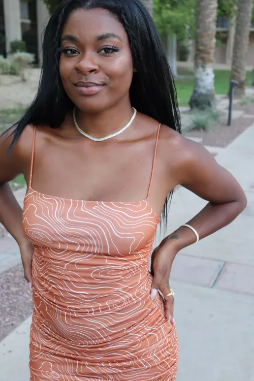 2 truths and a lie. 1. This is my favorite dress. 2. I made this necklace. 3. I'm a sweet lil princess. 