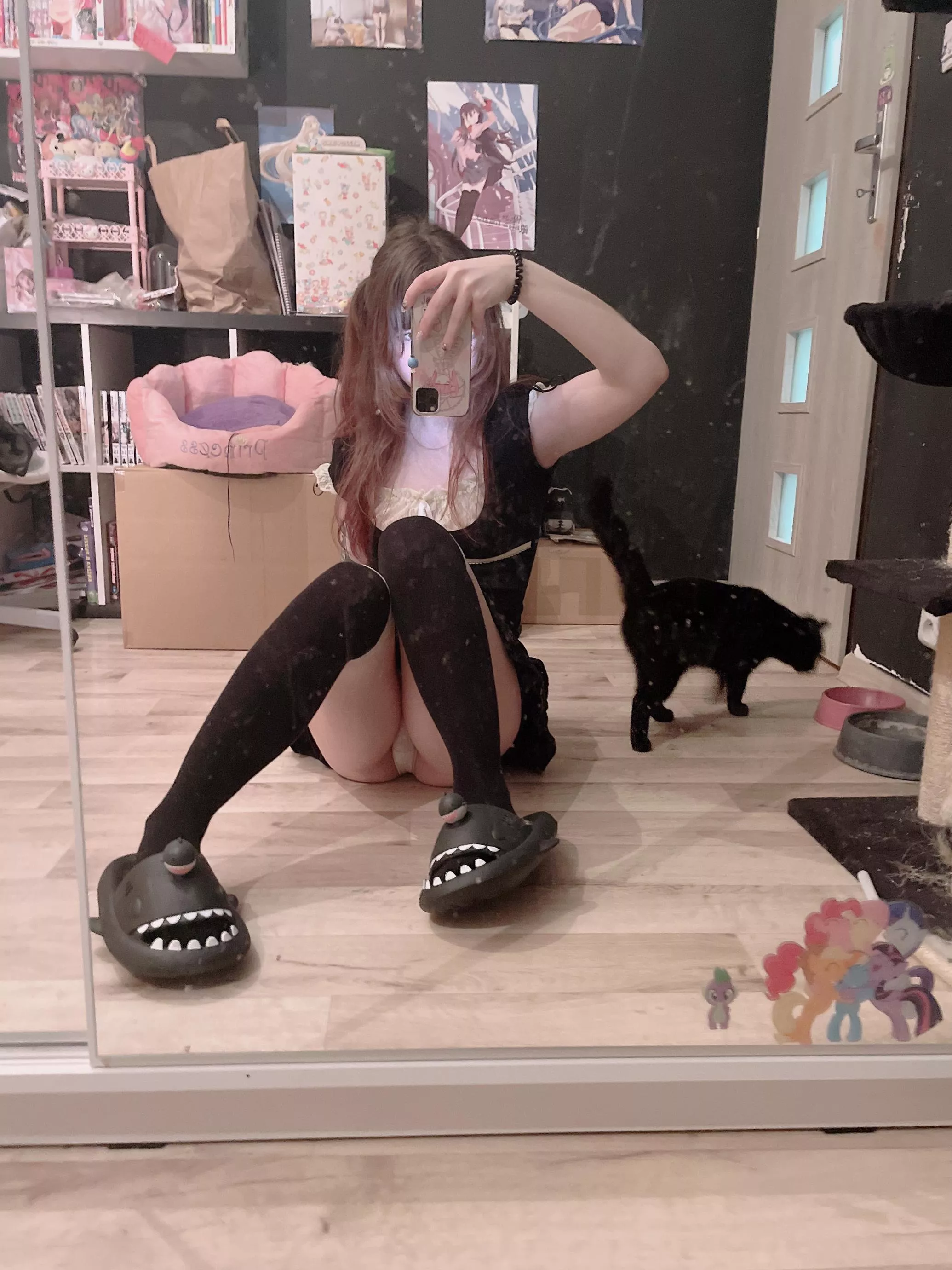 are you playing with me or my kitty first :3