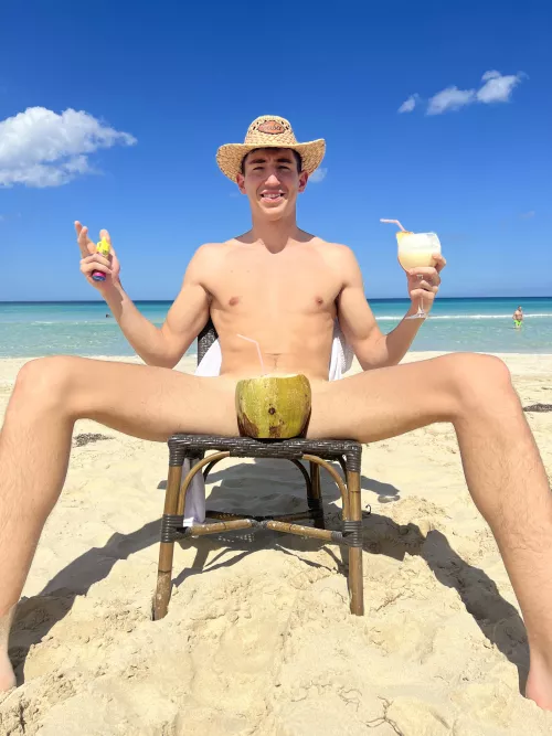 Chilling on the beach