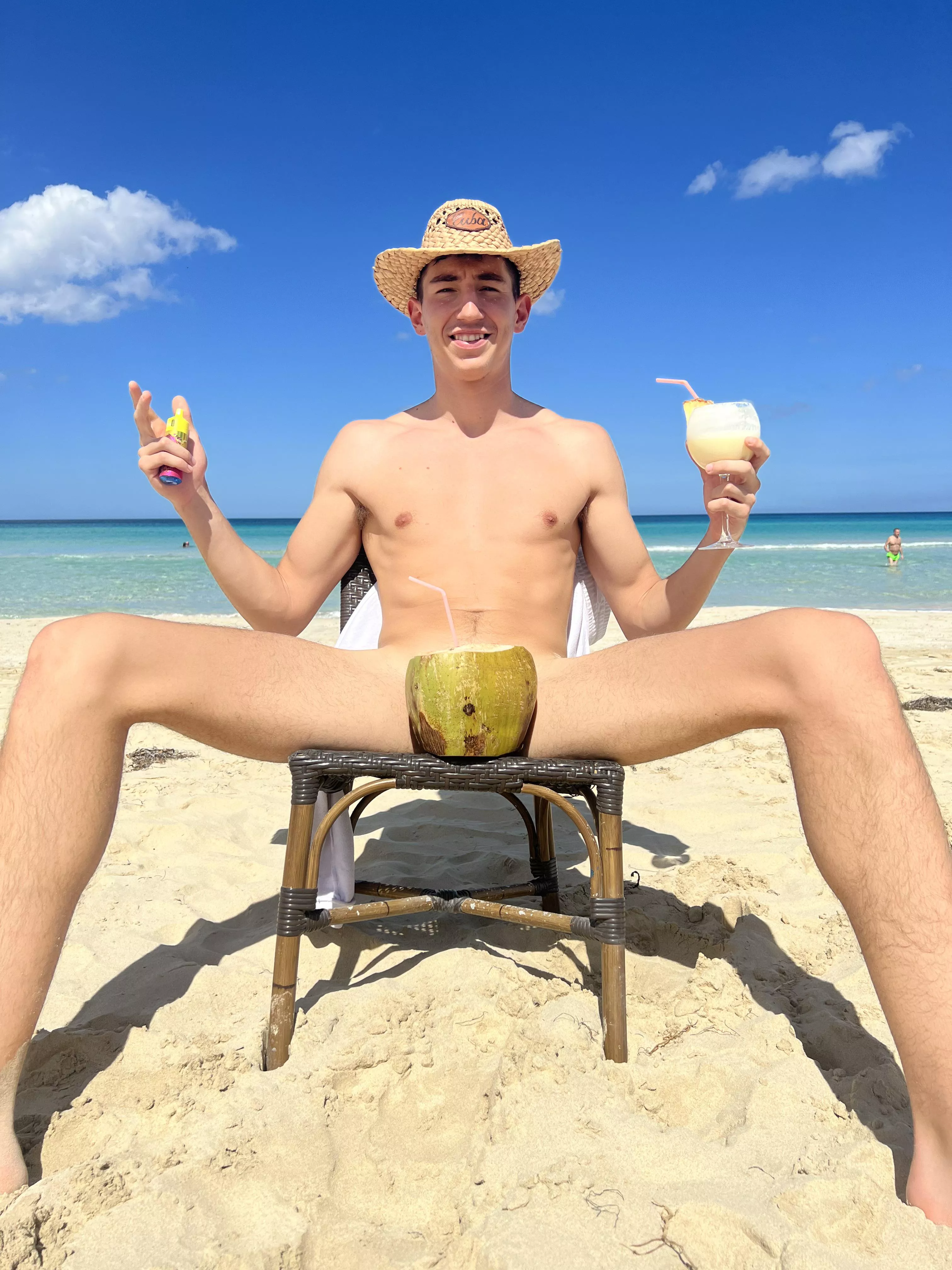 Chilling on the beach