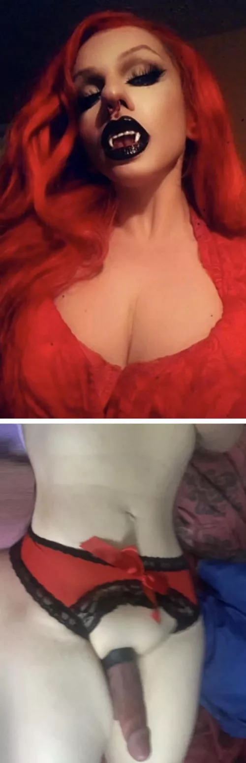 Could I bite you and turn you into my slave? 😈🖤