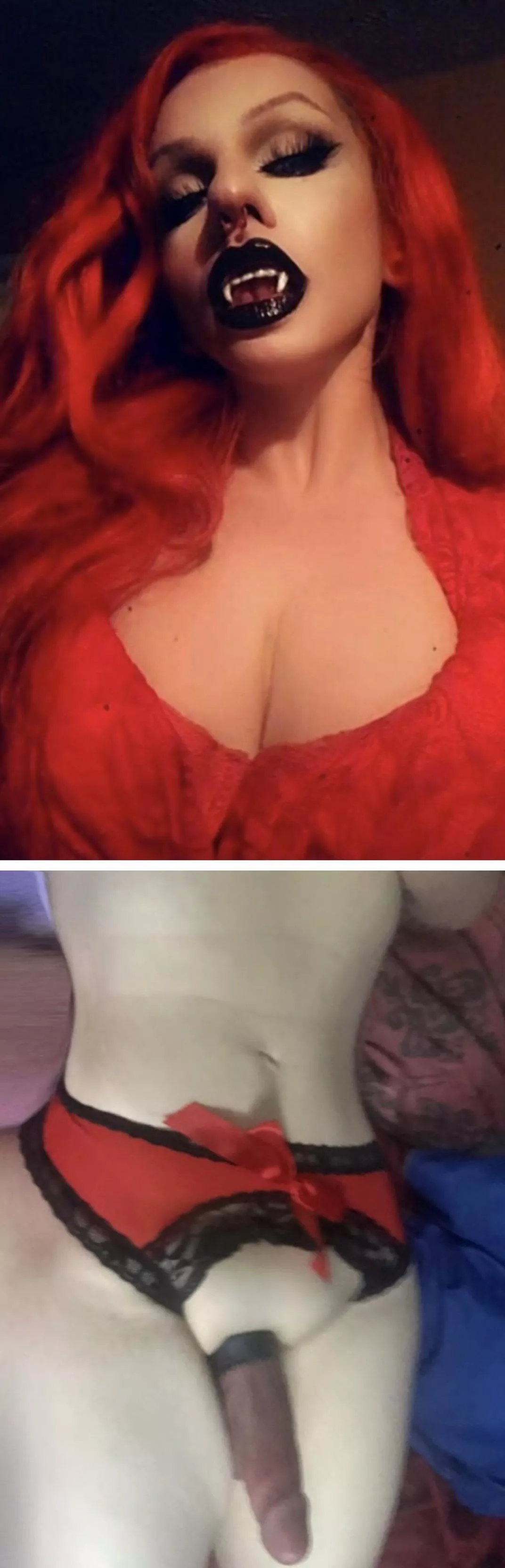 Could I bite you and turn you into my slave? 😈🖤