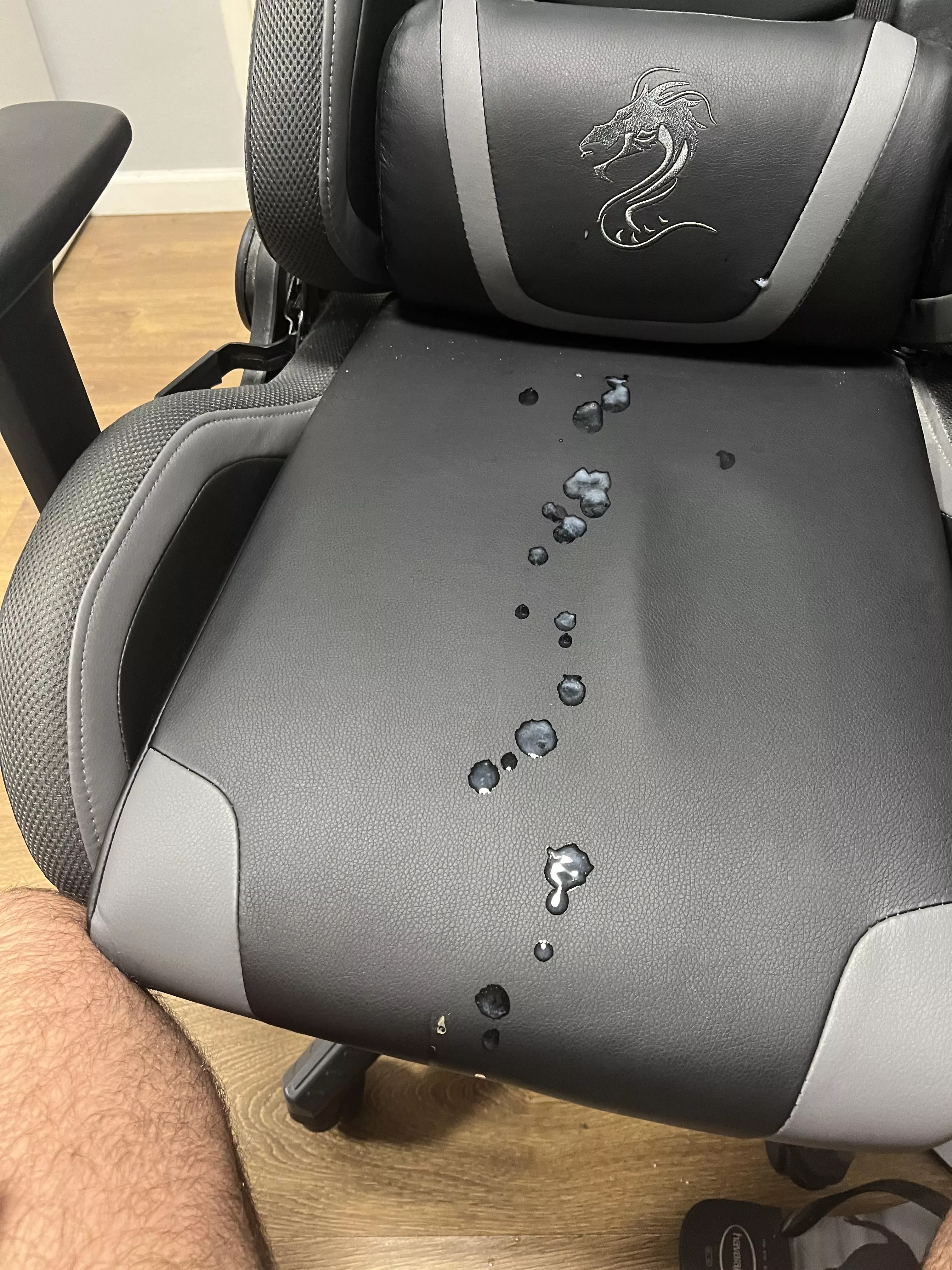 Cum all over my chair