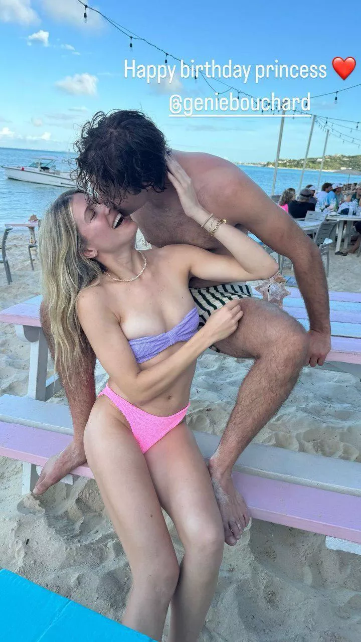 Genie Bouchard with new lover- French Canadian tennis