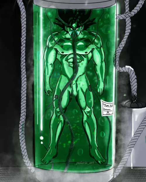 Goku in the healing pod by me