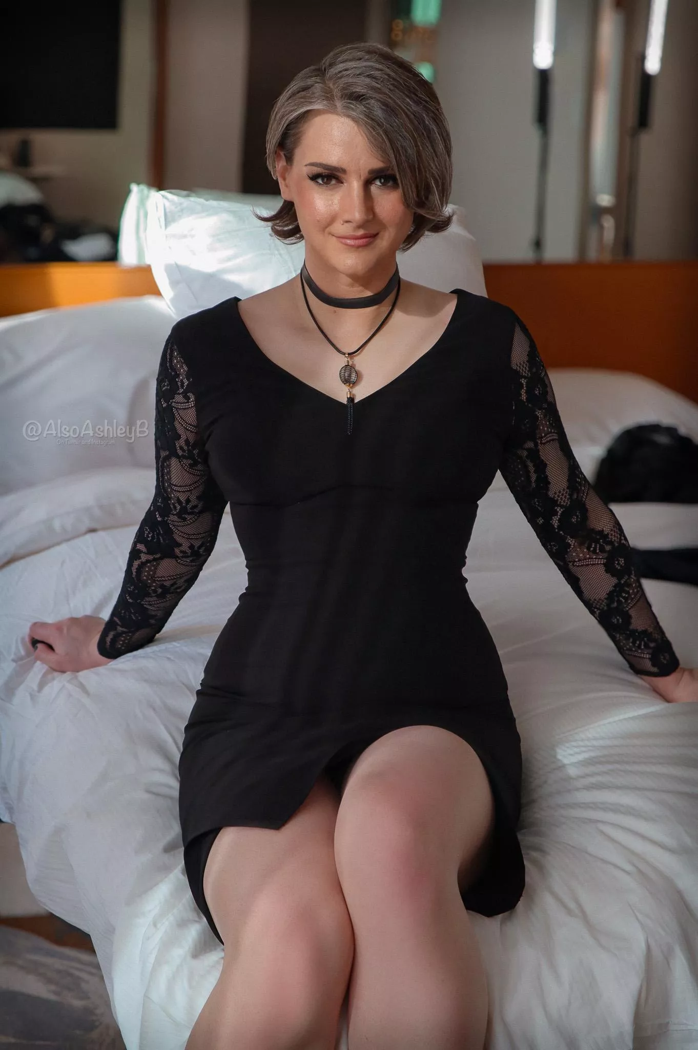 Got a new dress... Now help me out of it 🖤